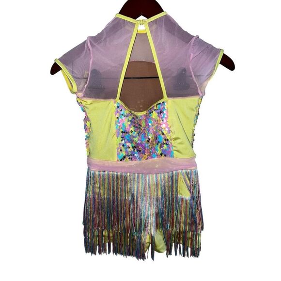 Revolution large child walking on sunshine dance jazz tap costume gymnastic - Picture 3 of 5